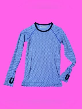 Victoria's Secret VSX Sport Lavender and Black Patterned Athletic Top